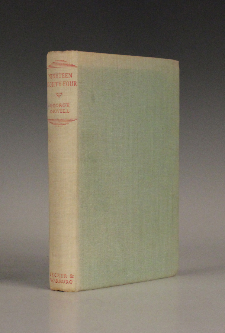 ORWELL, George. Nineteen Eighty-Four. London: Secker & Warburg, 1949. First UK edition On sale at Toovey's