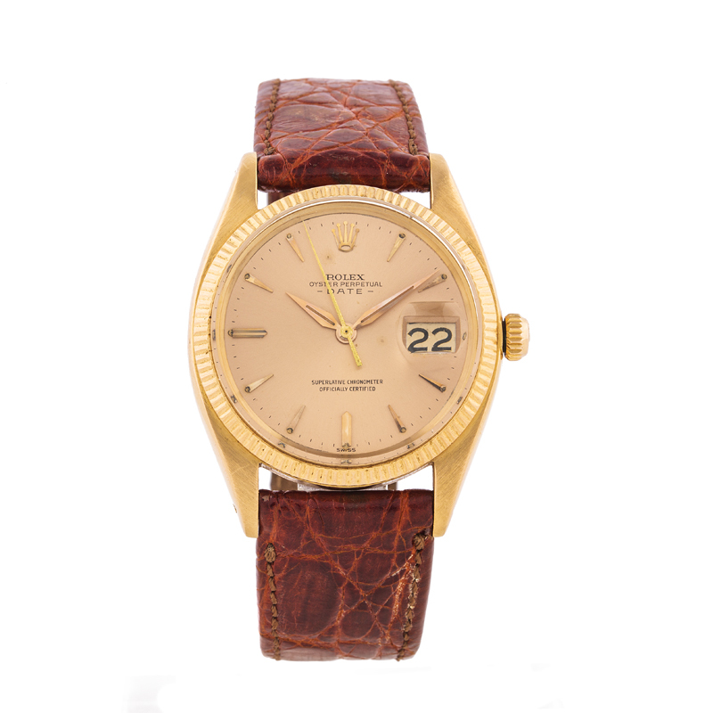 ROLEX - Oyster Perpetual Date, rose gold, 1960s Estimate: 2 500-3 500 EUR Result: 3 198 EUR