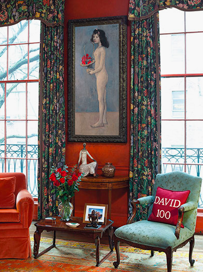 Pablo Picassos "Fillette à la corbeille fleurie" im Apartment der Rockefellers. Das Gemälde von 1905 wird Teil der Auktion sein | Foto: Christie's