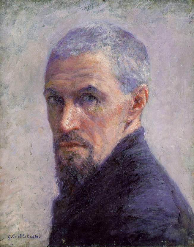 古斯塔夫·卡耶博特(Gustave Caillebotte) 藝術家的肖像。1892年,巴黎奧賽博物館