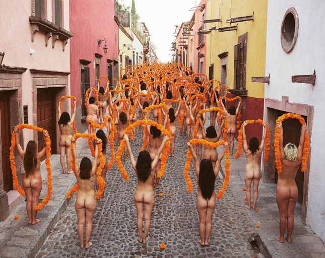 Spencer Tunick, San Miguel Redemption, 2014 Image via Paddle8