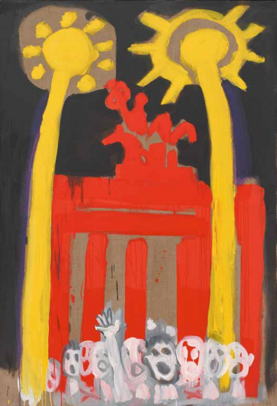 BRANDENBURGER TOR, 1990 Résine synthétique sur toile, 190 x 130 cm