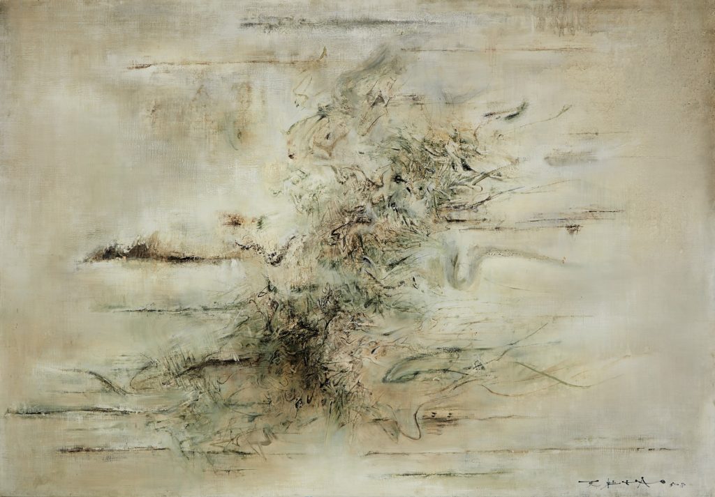 Zao Wou-Ki, Sans titre, 1958, huile sur toile, image ©Sotheby's