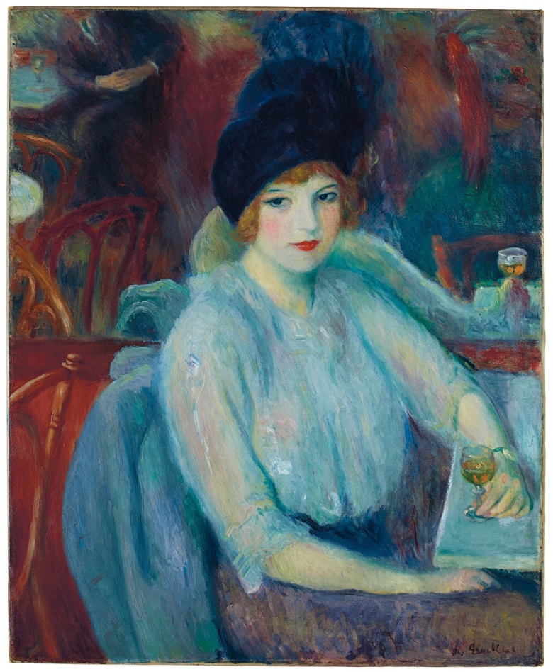 William James Glackens, Café Lafayette (Portrait of Kay Laurell), 1914 | Foto: Christie's