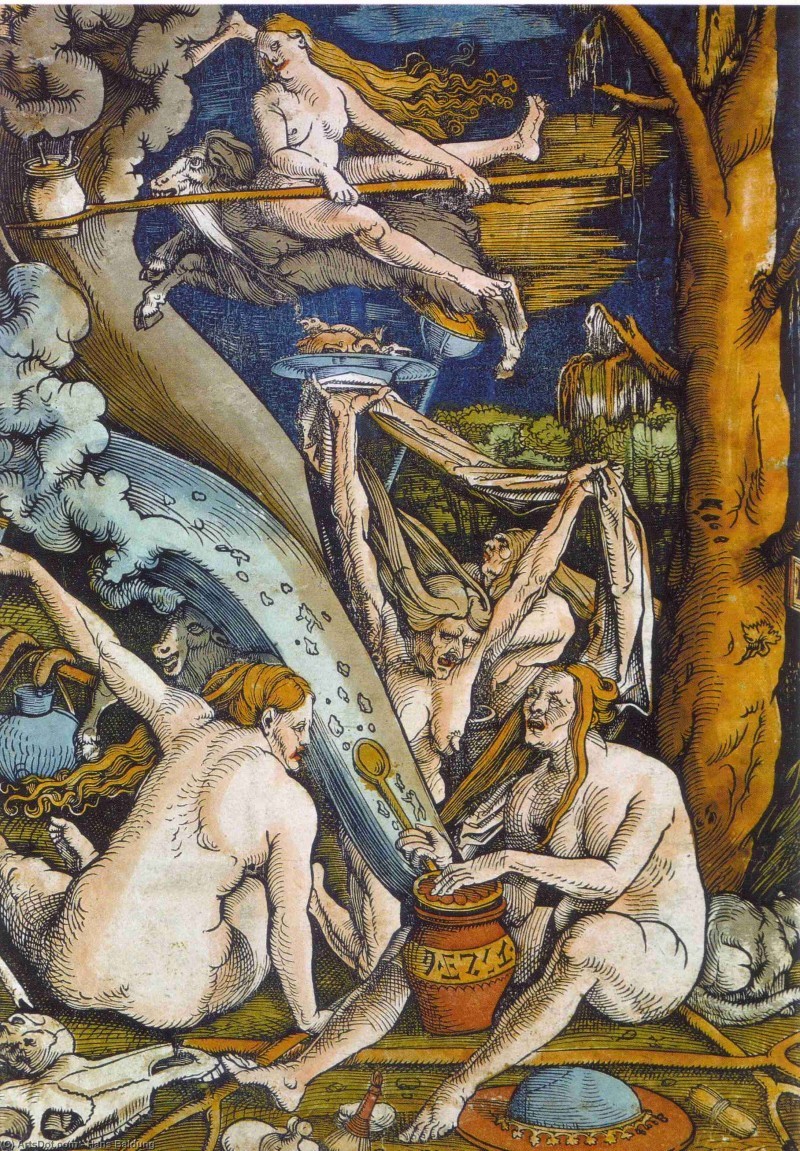 "Witches" by Hans Baldung.