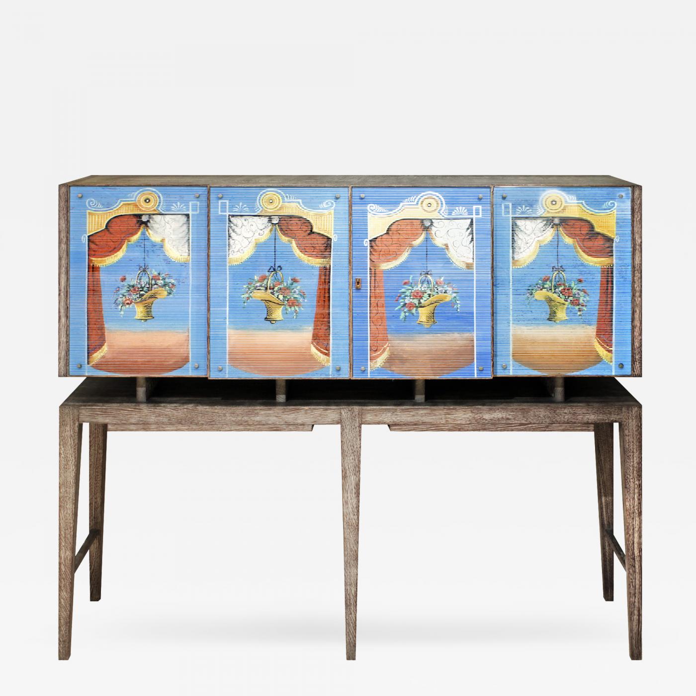 Cabinet par Gio Ponti produit pas Fontana Arte, vers 1939, image via Incollect