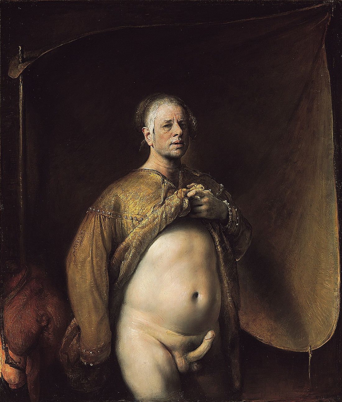 Självporträtt i gyllene skrud, Odd Nerdrum. Foto via Dagens Nyheter.