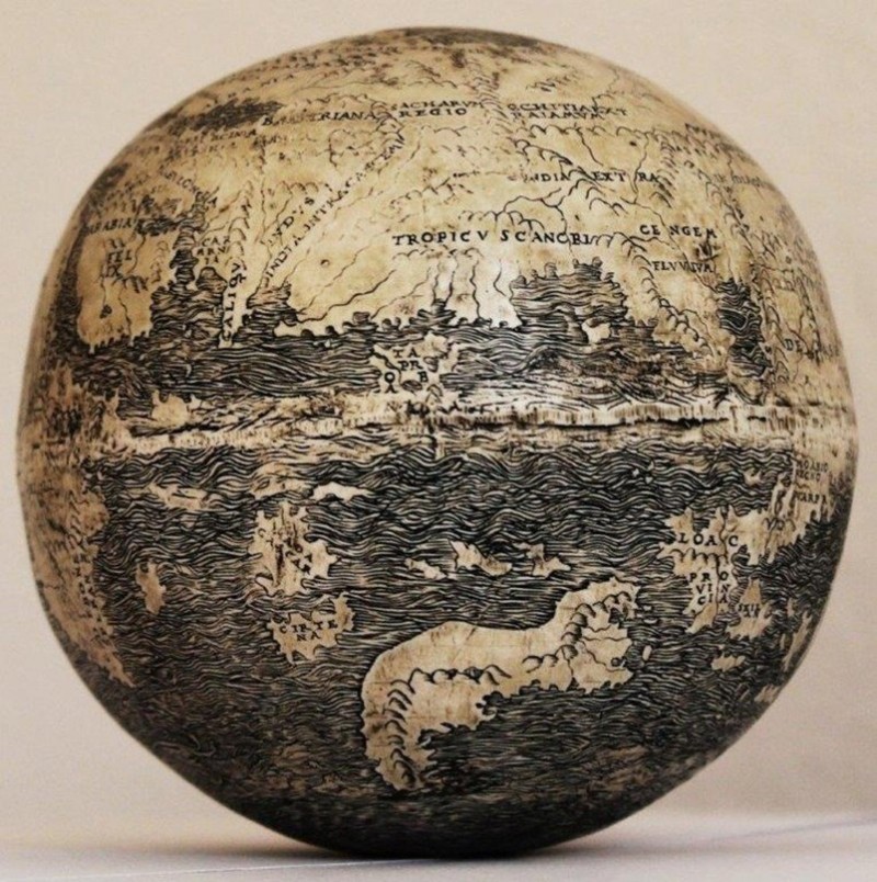 One of the world's oldes globes. Photo: Washington Map Society.
