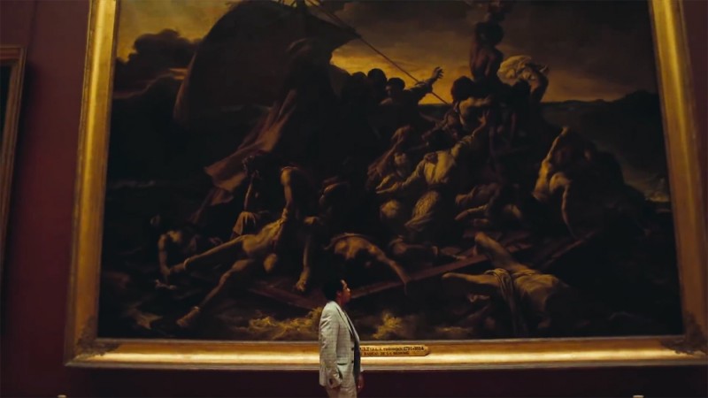 Jay-Z in front of Théodore Géricault’s “The Raft of the Medusa”. Photo: hyperallergic.com