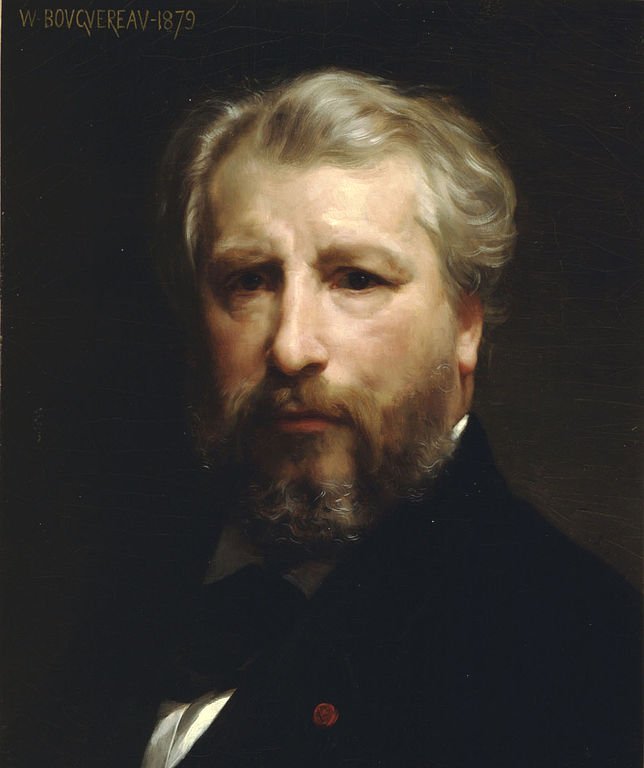 William Bouguereau, Autoportrait, 1879, huile sur toile, image via Pinterest