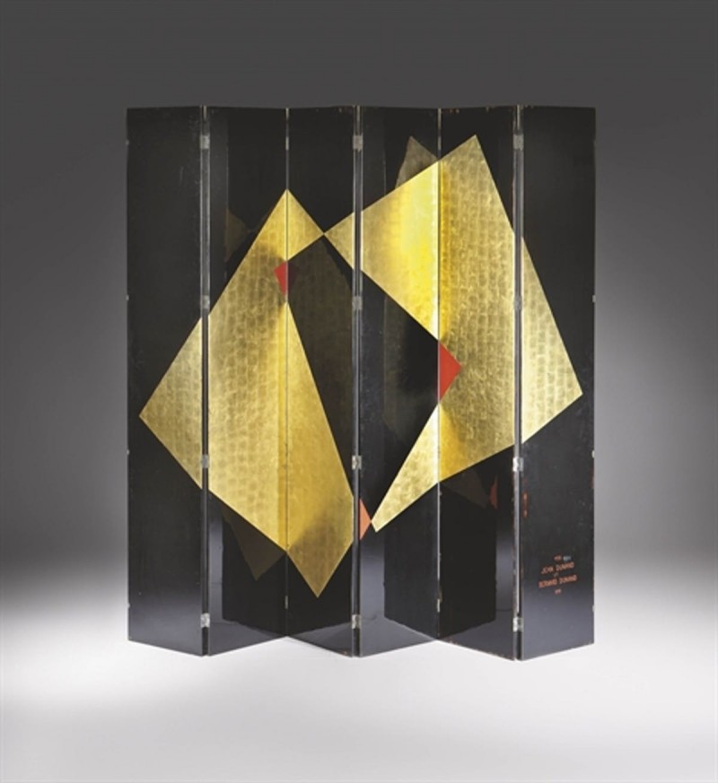 Screen, year 1931 by Jean Dunand. Sold at Christie's in 2011. Foto: Christie's.