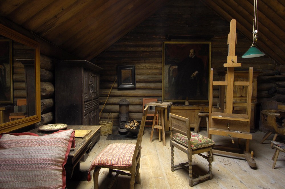 Anders Zorns ateljé i Zorngården. Foto: Lars Hallén, Zornmuseet