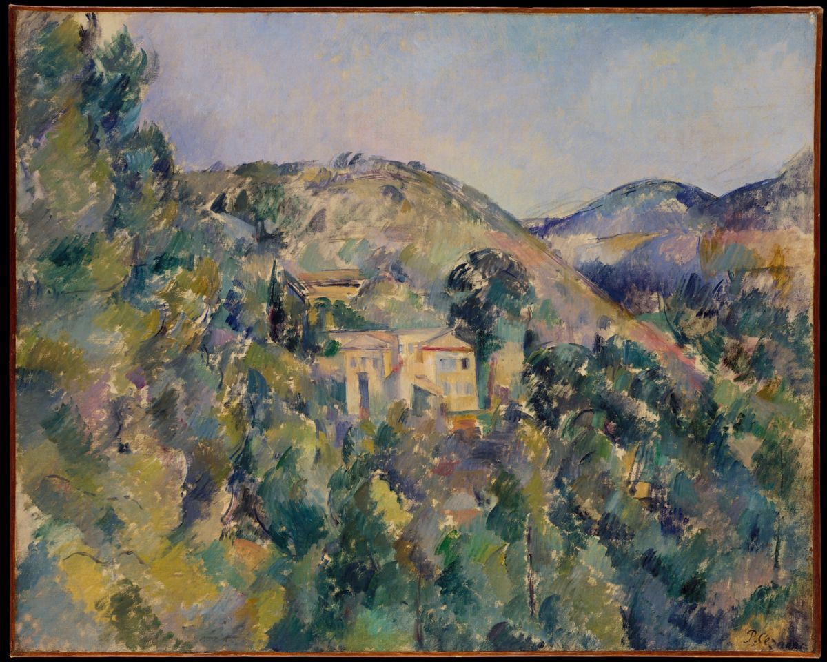 View of the Domaine Saint-Joseph, Paul Cezanne. Late 1880s, oil on canvas. Image: The Met