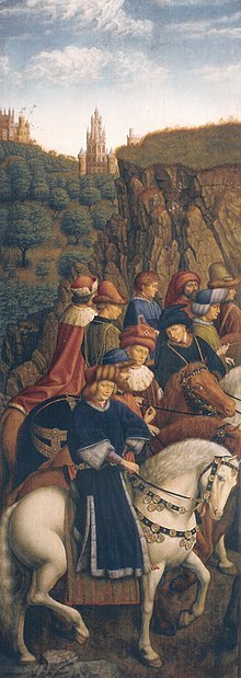 De rättvisa domarna från Gentaltaret, Hubert och Jan van Eyck