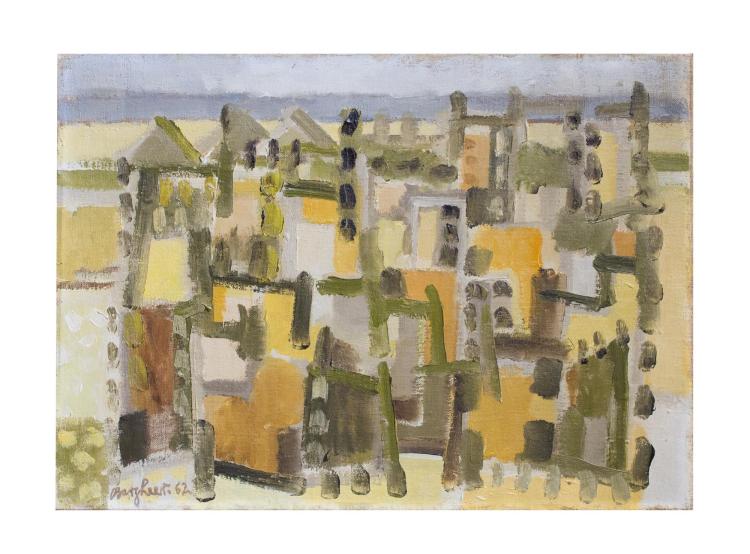 EDUARD BARGHER (1901 Finkenwärder/ Elbe - 1979 Hamburg) - Cairo, Öl/Lwd., signiert und datiert, 1962