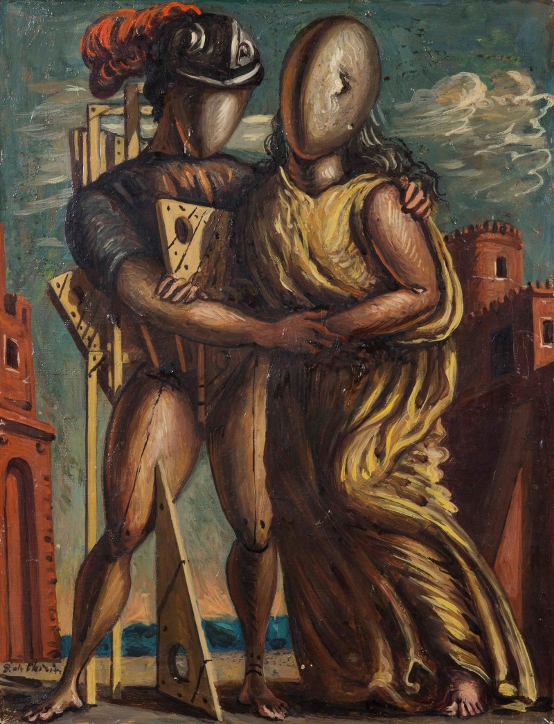 "Hector and Andromeda"(1955), Giorgio De Chirico. Foto: Cambi.
