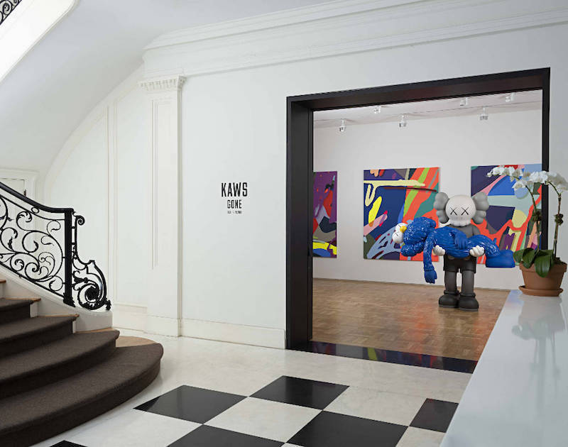 A KAWS exhibit at the Skarskedt Gallery in New York
