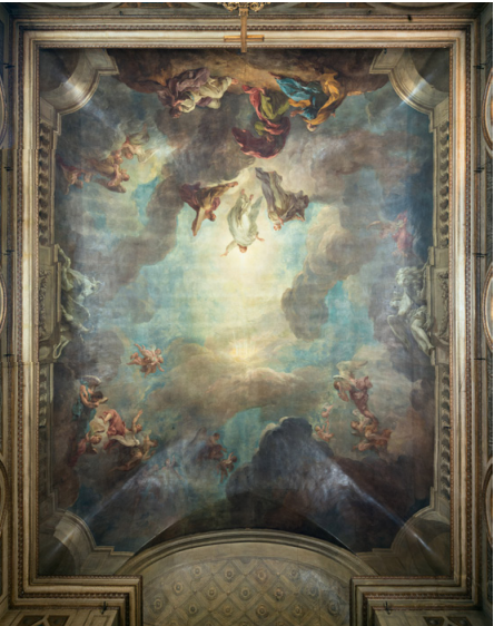 François Lemoyne, La Transfiguration, 1723. Plafond de la chapelle Saint-Louis. © Photo Vincent LUC - Agence Phar