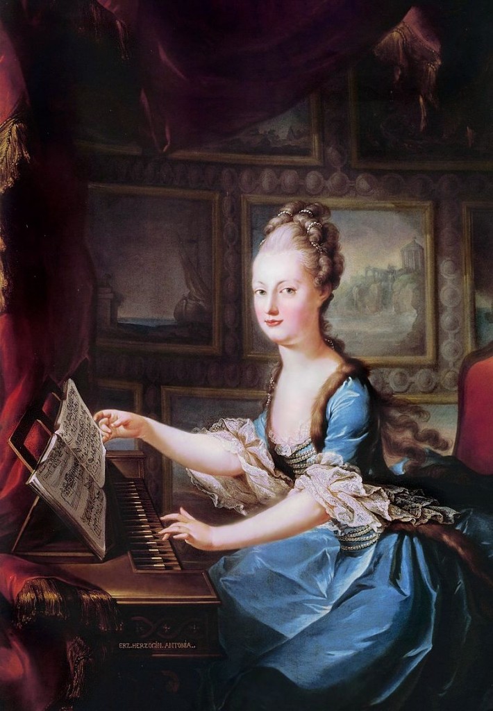 Franz Xaver Wagenschön, Marie Antoinette am Spinett, ca. 1769