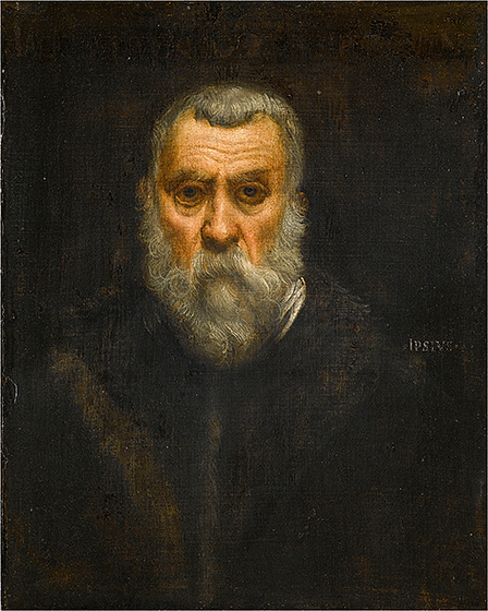 Jacopo Tintoretto, Self‑Portrait, c. 1588, oil on canvas, Musée du Louvre, Paris, Département des Peintures. © RMN-Grand Palais / Art Resource, NY, Jean Gilles-Berizzi