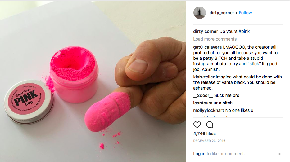 Instagram d'Anish Kapoor