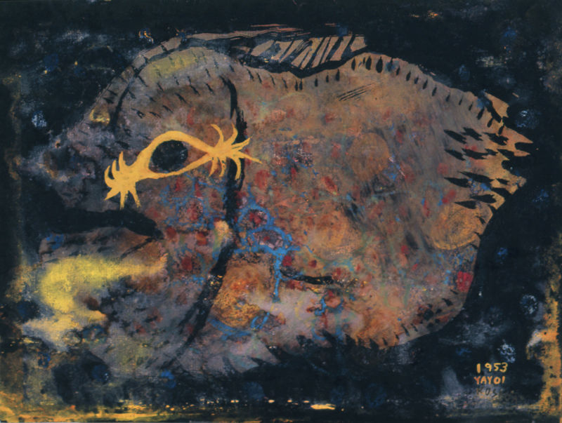 Yayoi Kusama , "Pesce", 1953, immagine ©Yayoi Kusama Studio Inc