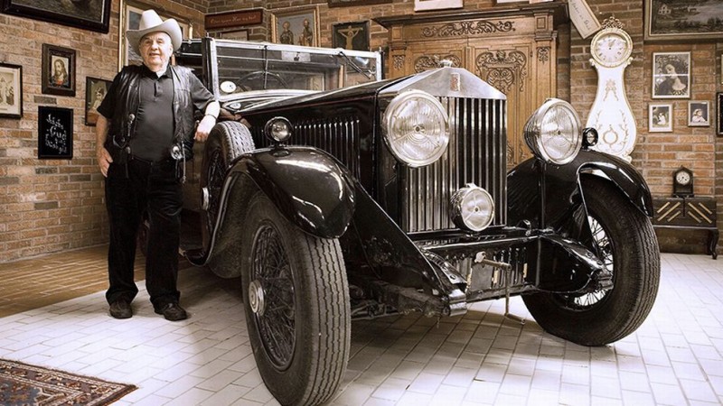 Bengt "Big Bengt" Erlandsson i sitt museum. Big Bengt avled år 2016. Foto via Dagens Nyheter.