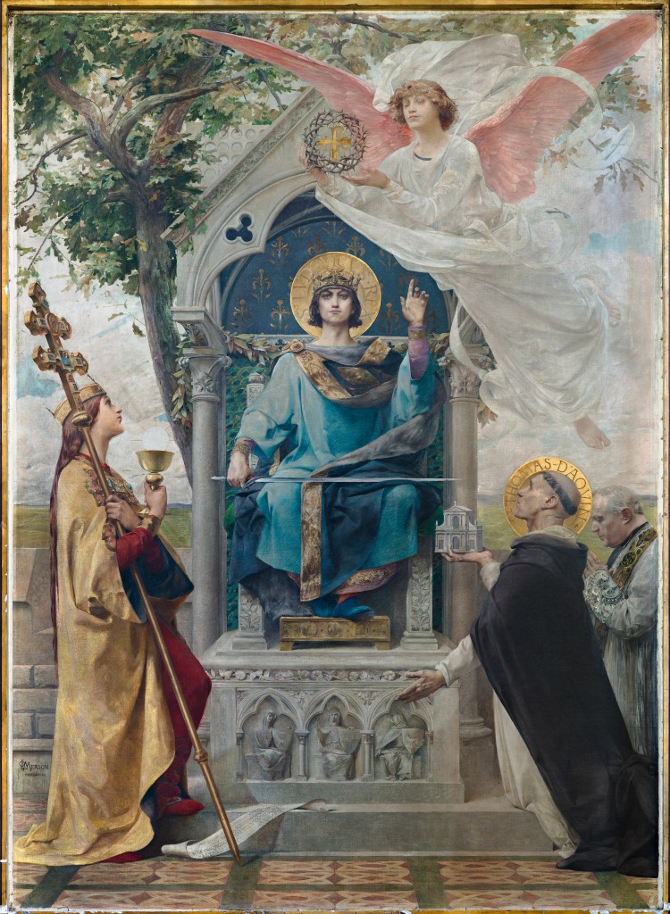 Luc-Olivier Merson, Saint Louis rendant la justice sous un chêne, 1887. © Photo Vincent LUC - Agence Phar