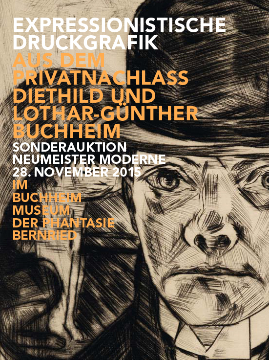 Katalogcover zur Sonderauktion "Expressionistische Druckgraphik aus dem Privat-Nachlass Diethild und Lothar-Günther Buchheim" im November 2015 | Abb.: Neumeister