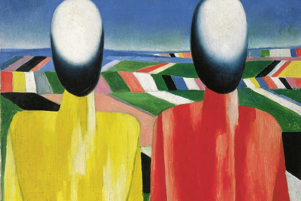 Kazimir Malevich, Peasants, circa 1930 Image: State Russian Museum, St. Petersburg