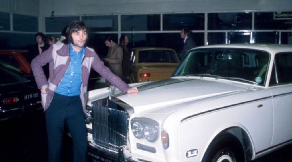 George Best et sa Rolls-Royce Silver Shadow Image: H&H Auctions