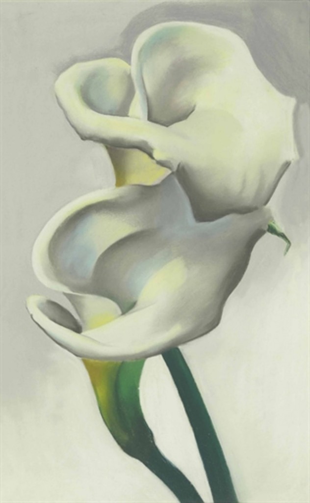 Two Calla Lilies Together,1923. Immagine via Barnebys