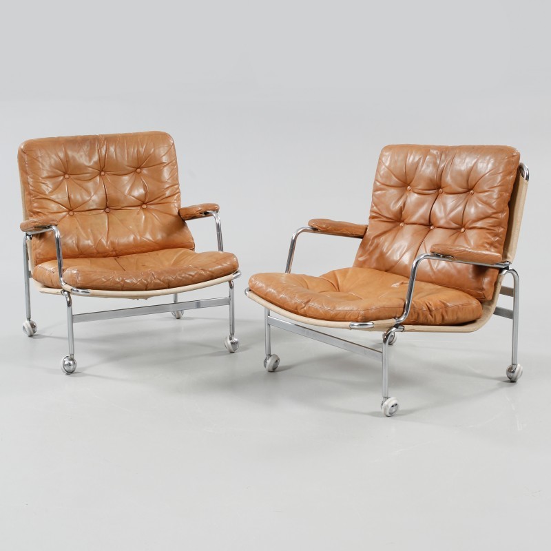 Paar Stühle Karin von Bruno Mathsson. 2016 verkauft für ca. 1.200 Euro | Foto: Bukowskis