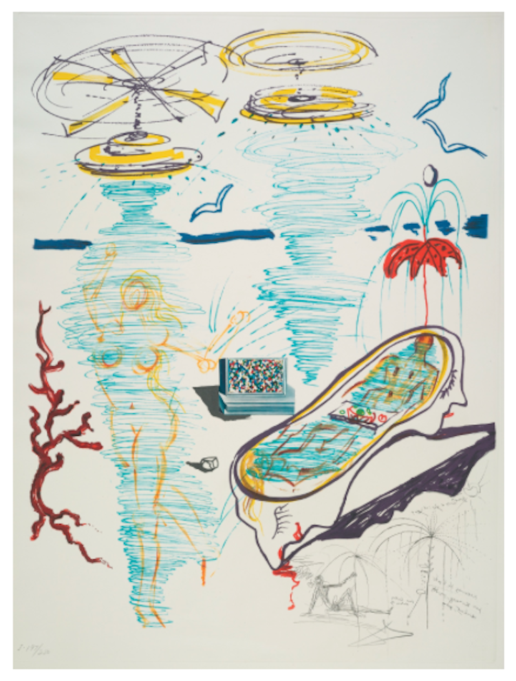 Salvador Dali, Imagination and Objects of the Future (M./L. 822-31) Utropspris 68 700 SEK, Sotheby's