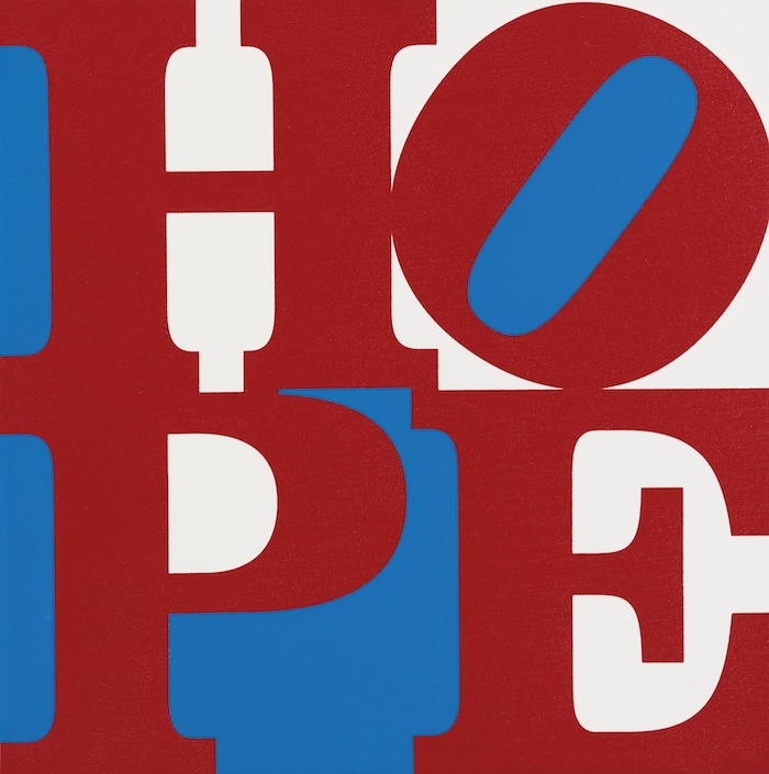 Robert Indiana, « HOPE », image via Sotheby's.