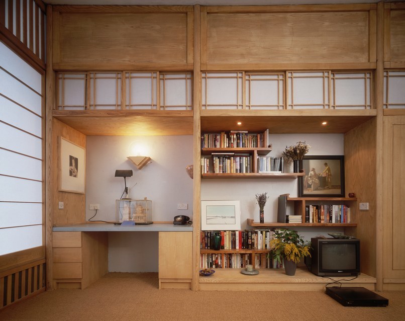 Ein japansicher Wohnzimmer in den 1990er Jahren | Foto via architecturaldigest