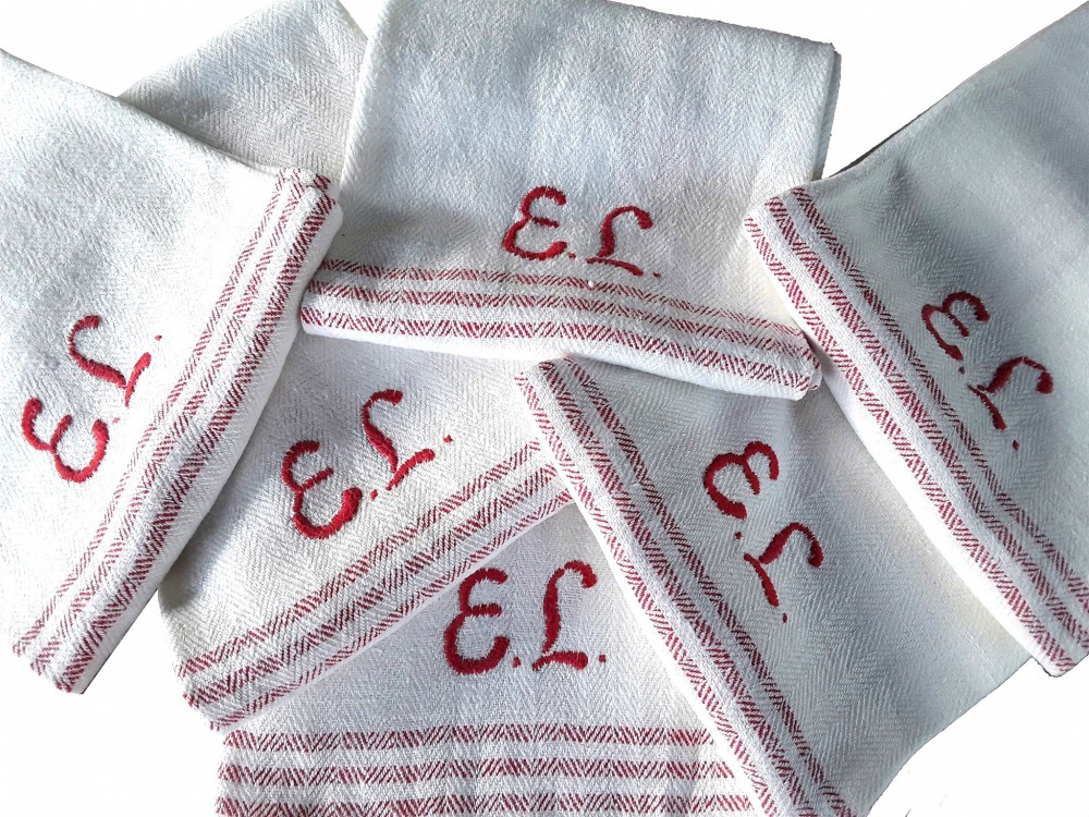 Handdukar med monogram