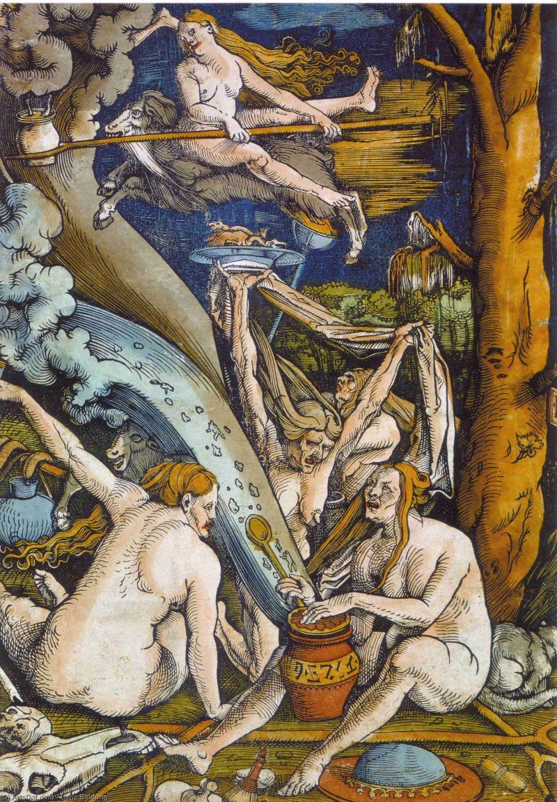 "Witches" by Hans Baldung.