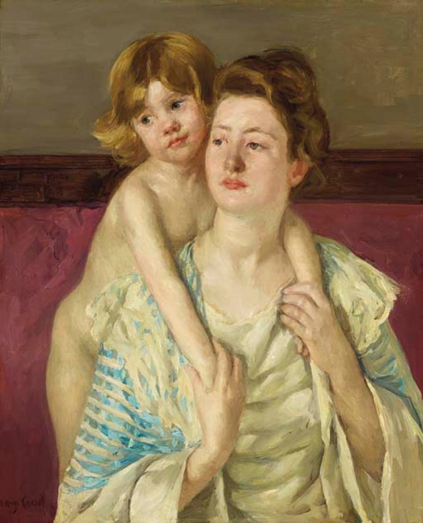 Mary Cassatt, « Antoinette Holding Child by Both Hands », vers 1899, image ©Christie's