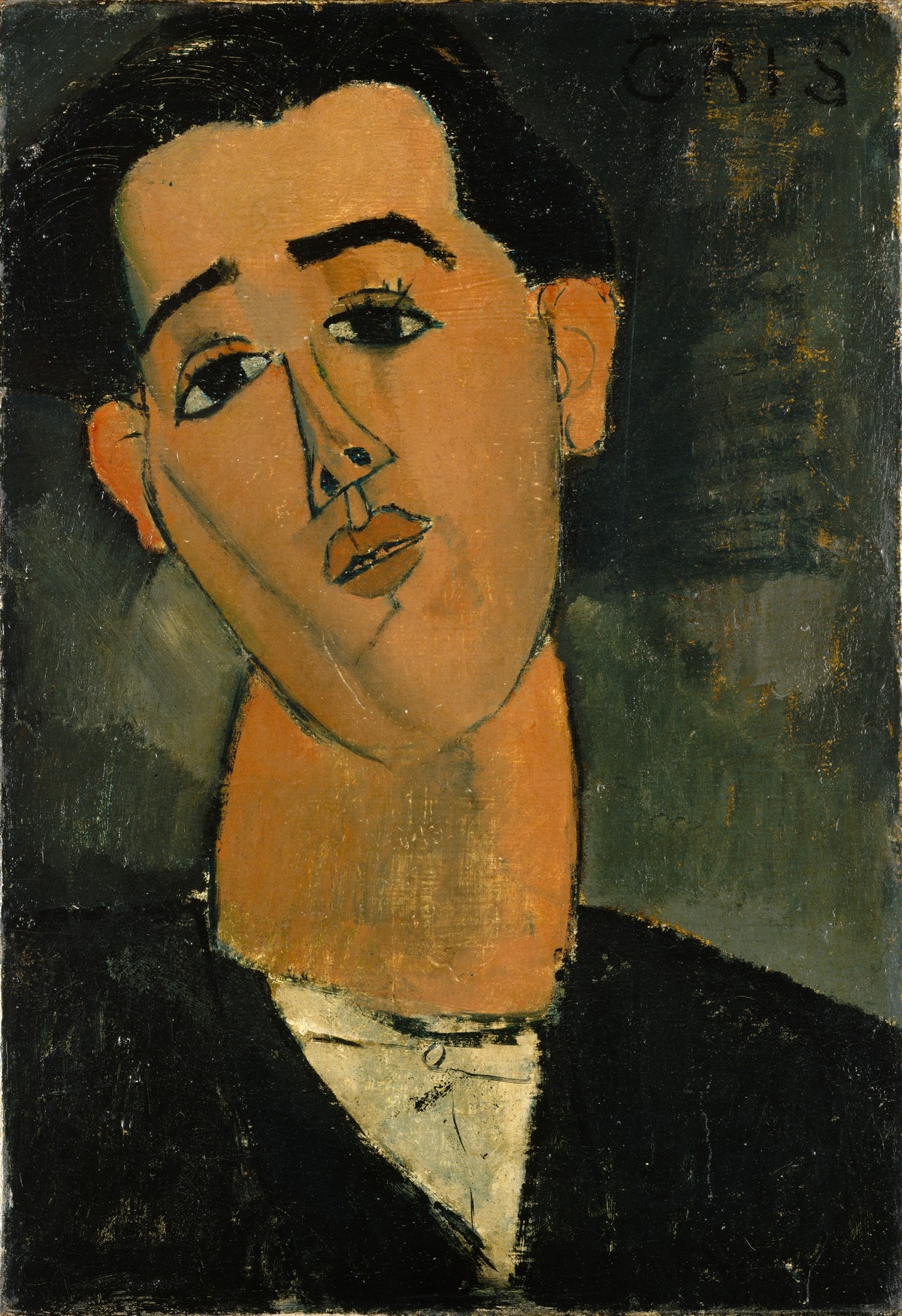 AMEDEO MODIGLIANI. Retrato de Juan Gris. Imagen vía: Wikipedia