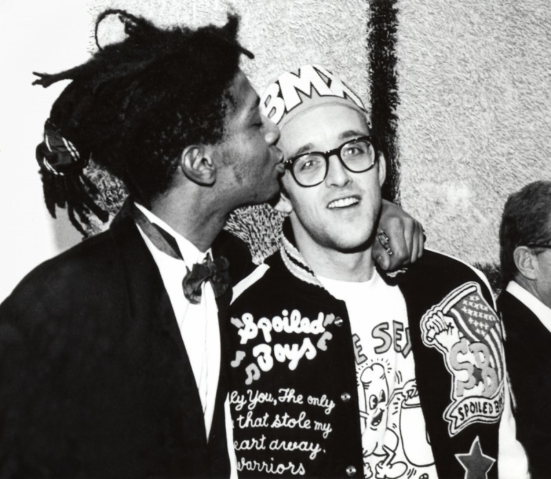 Basquiat with Keith Haring. Photo: artribune.com