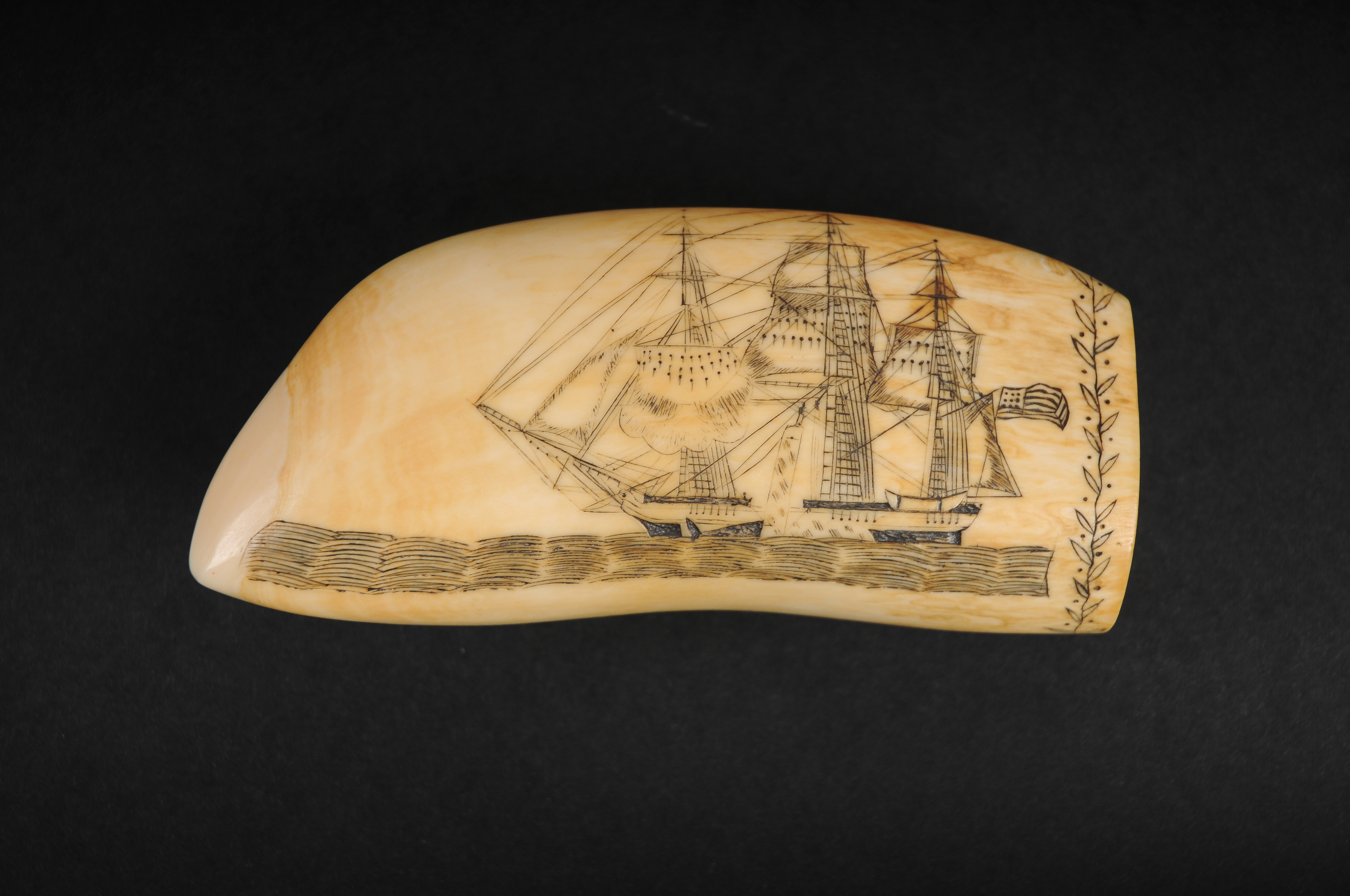 NHA_Edward Burdett_Engraved Whale’s Tooth