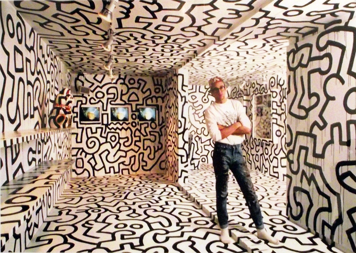 Keith Haring en la Pop Shop de Nueva York