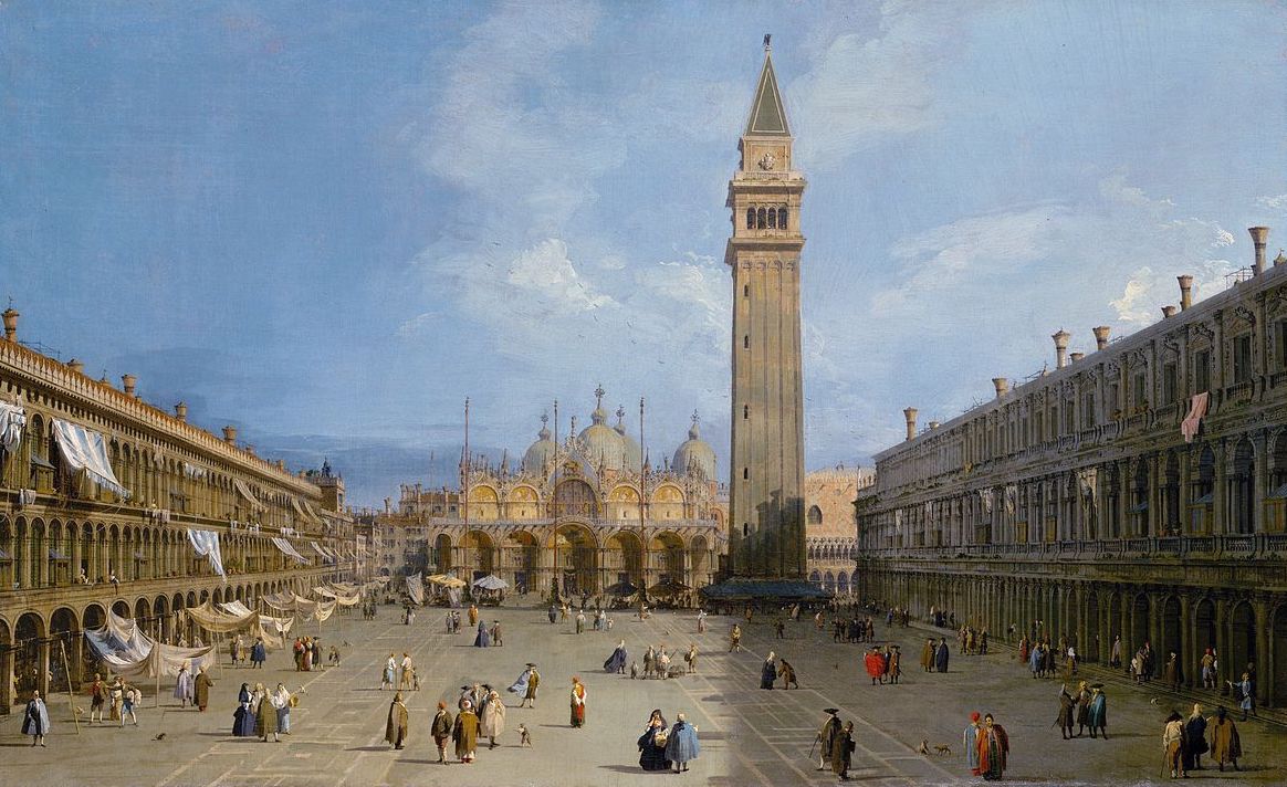 Canaletto, La basilique San Marco et le Campo Basso, c. 1722