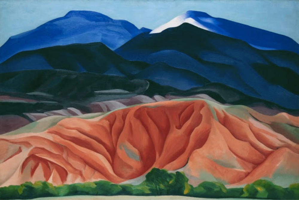 Georgia O'Keeffe, « Black Mesa Landscape, New Mexico: Out Back of Marie’s II », 1930, image via abqjournal.com