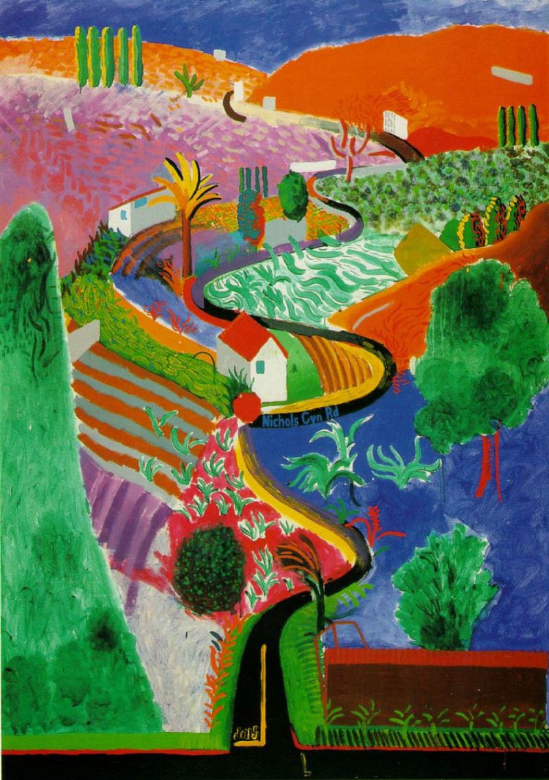 Nichols Canyon, David Hockney år 1980. Foto: Arthive.