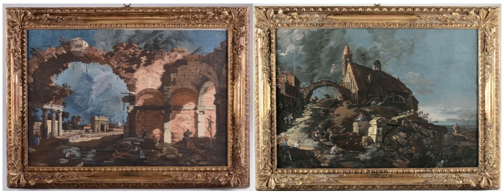 Giovanni Antonio pair of paintings, circa 1740Estimate:£298 462-341 100Result: £474 556
