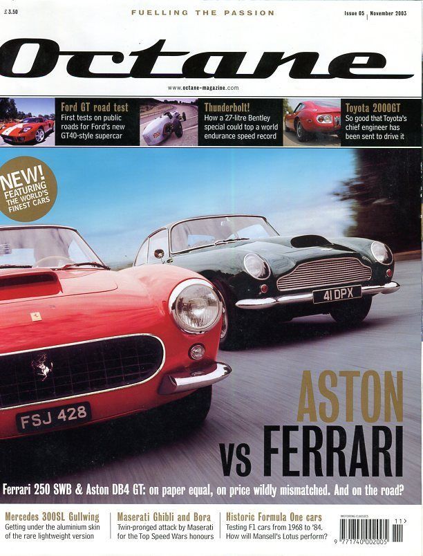Couverture du magazine Octane (2003), image ©Magazine Octane