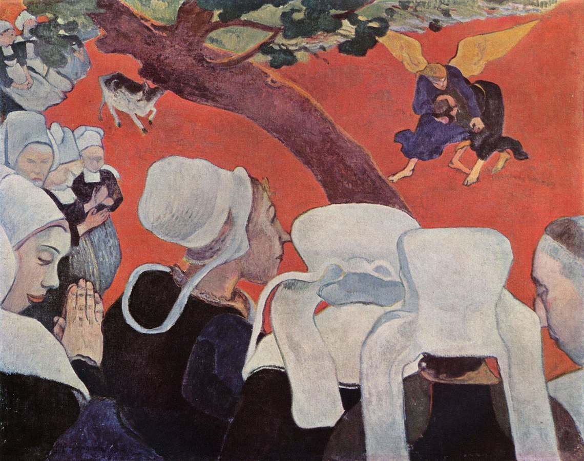 Paul Gauguin, Vision après le sermon, 1888, image via Wikipedia