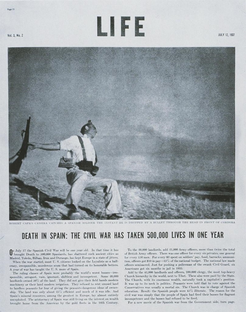 Photograph by Robert Capa, LIFE magazine. Photo: Be-Hold.